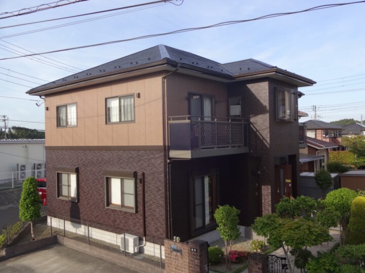 富谷市成田　K様邸で　屋根外壁塗装工事させて頂きました